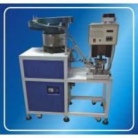 電源線插頭沖壓機 插頭鉚線沖壓端子機 振動盤送料端子機