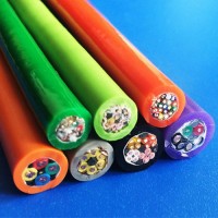 高度耐腐蝕拖鏈電纜4X10進口PUR材質抗拉耐磨型