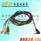 供應音頻線、視頻線，3.5彎頭音頻信號線，訂做音頻線｜深圳市百富達電子有限公司